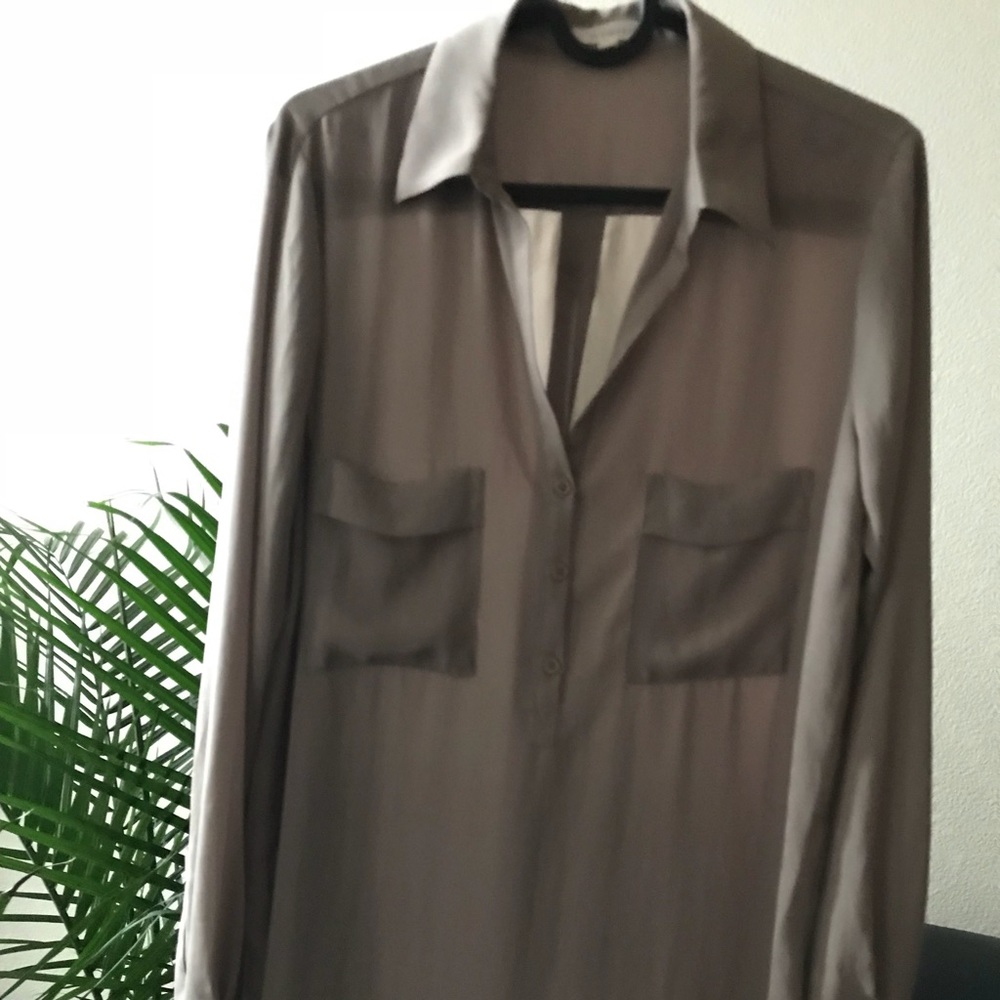 Tan blouse